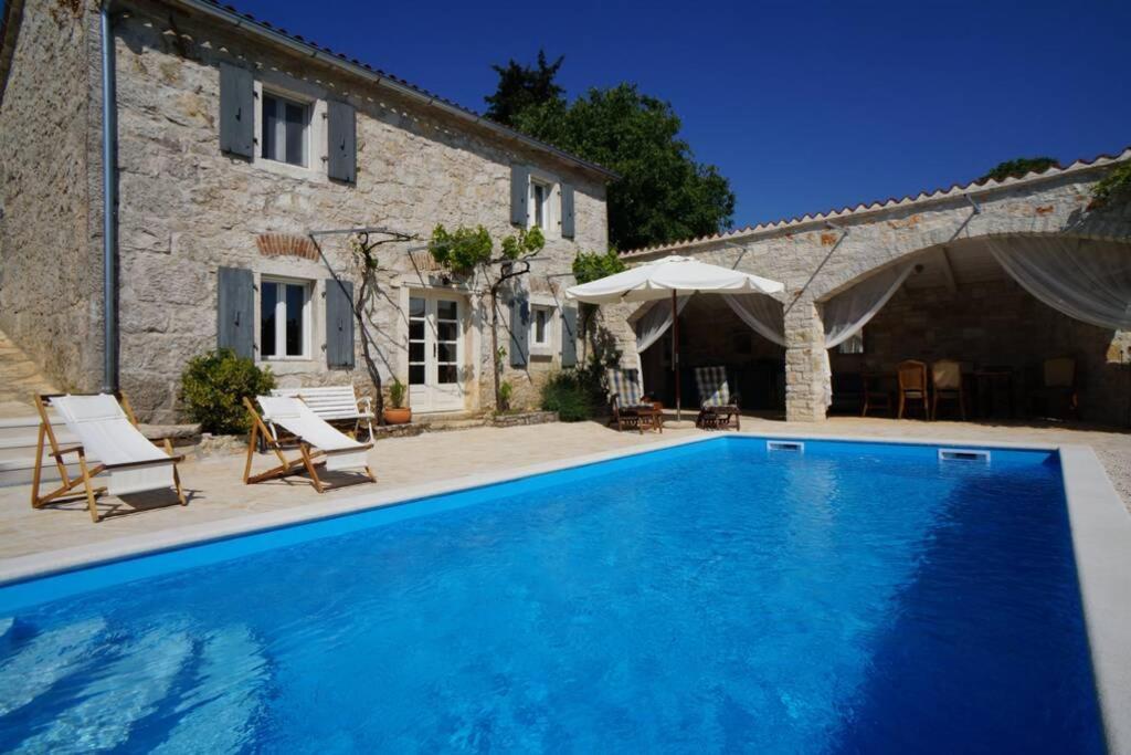 Ferienhaus Villa Alisia, Wunderschoenes Natursteinhaus Bei Porec, Istrien, Kroatien Vranje Selo Kültér fotó